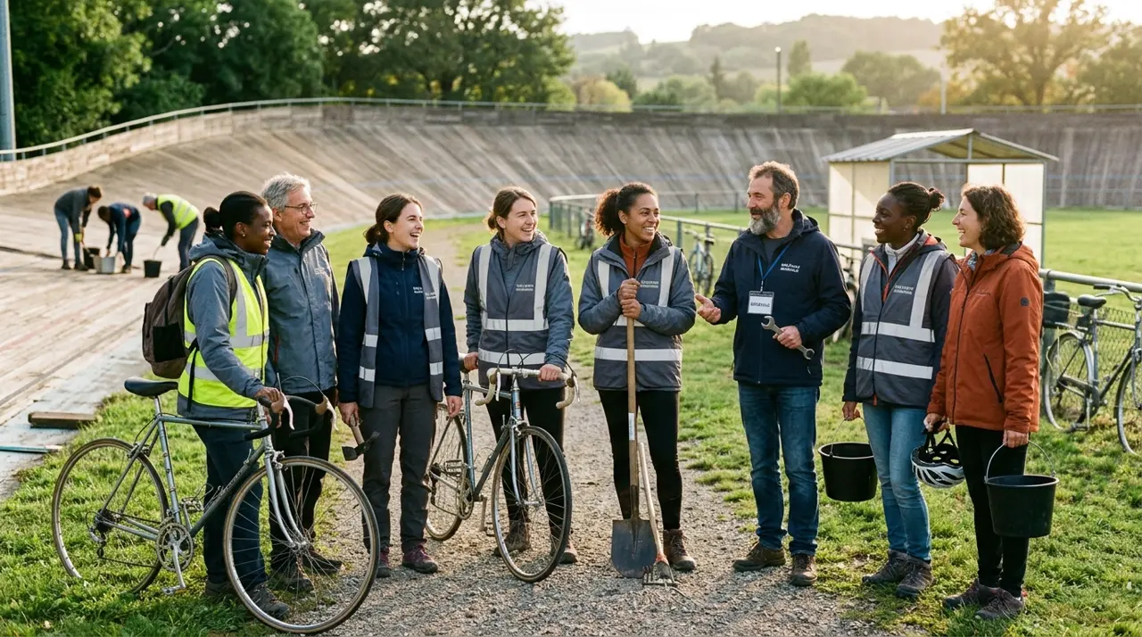 Équipe de volontaires et bénévoles engagés dans les actions civiques de l'association